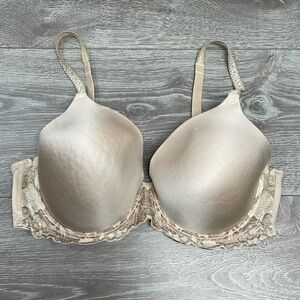 Wacoal 65369 List In Lace Contour Nude Beige Lace Underwire Bra 36D